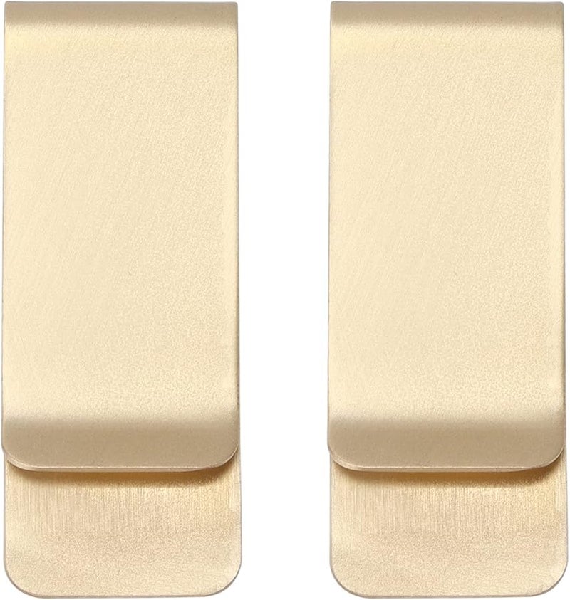 Gold Stainless Steel Money Clip Wallet For Men 2Pcs Metal Credit Card Holder - Image 1